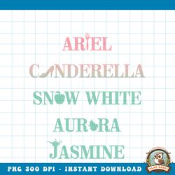 disney ariel cinderella snow white jasmine graphic png, digital download, instant png, digital download, instant