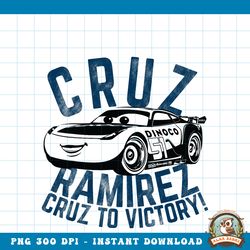 disney pixar cars 3 cruz ramirez to victory graphic png, digital download, instant png, digital download, instant