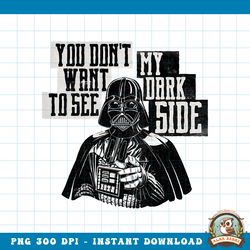 star wars darth vader dark side funny png, digital download, instant png, digital download, instant