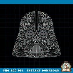 star wars darth vader sugar skull helmet graphic png, digital download, instant png, digital download, instant