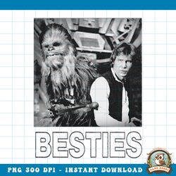 star wars han solo chewbacca besties graphic png, digital download, instant png, digital download, instant