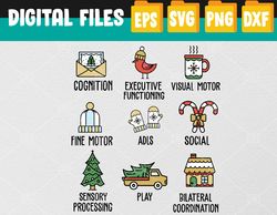 occupational therapy scope of practice ot cota christmas svg, eps, png, dxf, digital download