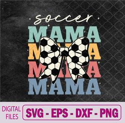 soccer mama retro groovy soccer softball mom svg, png, digital download