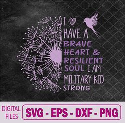 Purple Up For Military Kids Military Child Month Support Svg, Png, Digital Download