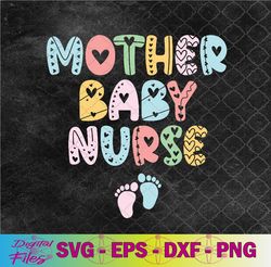 vintage groovy mother baby nurse women nurse week svg, png, digital download