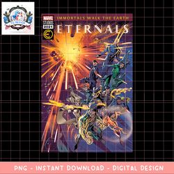 marvel eternals comic book cover immortals walk the earth png, digital download, instant.pngmarvel eternals comic book c