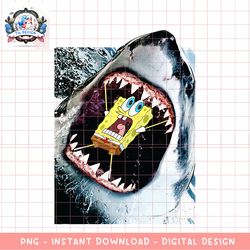 Shark Eating Spongebob Squarepants png, digital download, instant