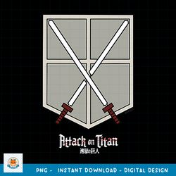 attack on titan training corps back print png download copy