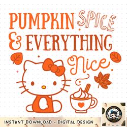 hello kitty pumpkin spice and everything nice png download copy