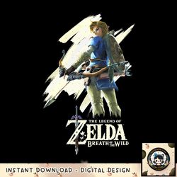 nintendo zelda breath of the wild link stare graphic png, digital download, instant png, digital download, instant