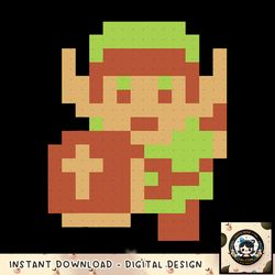 nintendo zelda classic nes 8-bit pixelated link png, digital download, instant png, digital download, instant