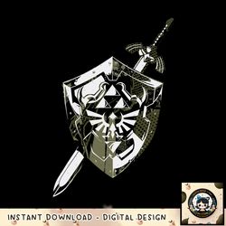 nintendo zelda hylian shield _ sword collage graphic png, digital download, instant png, digital download, instant