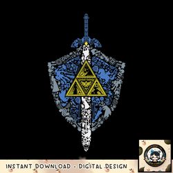 nintendo zelda hylian shield element icons graphic png, digital download, instant png, digital download, instant