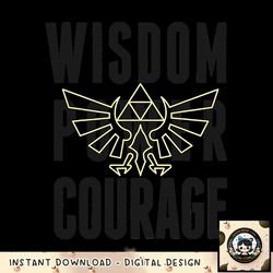 nintendo zelda wisdom power courage hyrule graphic png, digital download, instant png, digital download, instant