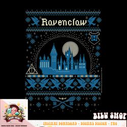 harry potter ravenclaw ugly christmas sweater pattern png download copy