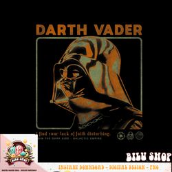 star wars darth vader lack of faith disturbing t-shirt