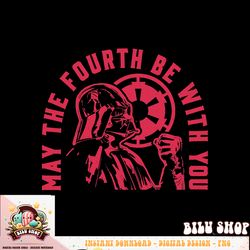 star wars darth vader may the fourth be with you red hue t-shirt