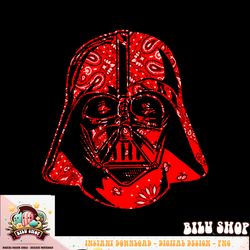 star wars darth vader red bandana helmet graphic t-shirt t-shirt