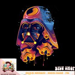 star wars darth vader trooper helmets psychedelic drip t-shirt