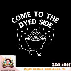 star wars easter come to the dyed side text t-shirt