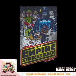 star wars empire strikes back villain poster graphic t-shirt t-shirt