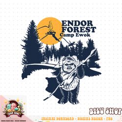 star wars endor forest camp ewok t-shirt