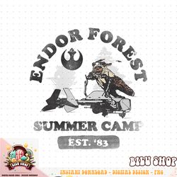 star wars ewok endor camp speeder vintage graphic t-shirt c2 t-shirt