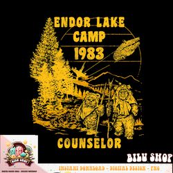 star wars ewok endor lake _83 camp counselor graphic t-shirt t-shirt