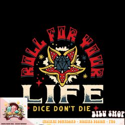 stranger things 4 demogorgon die life roll t-shirt