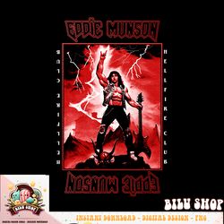 stranger things 4 eddie munson lightning guitar power t-shirt