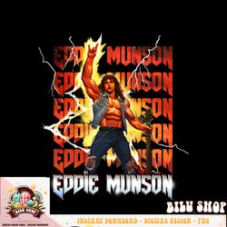 stranger things 4 eddie munson lightning stack t-shirt