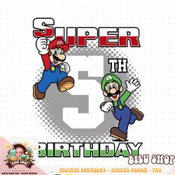 super mario and luigi super birthday 5th birthday portrait png download