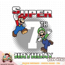 super mario and luigi super birthday 7th birthday portrait png download