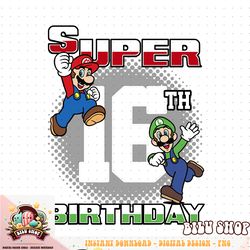 super mario and luigi super birthday 16th birthday portrait png download