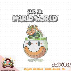 super mario bowser pixel poster png download