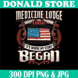 medicine lodge kansas png, usa flag png, 4th of july png, began png, digital file, png high quality, sublimation