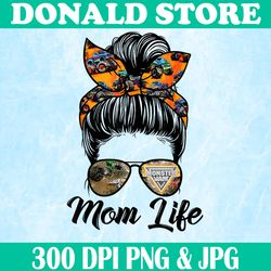 messy bun woman & monster truck png, mom life png, happy mothers day png,digital file, png high quality, sublimation