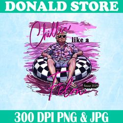 chillin like a felon png, retro summer pink png, funny trump 2024 png,digital file, png high quality, sublimation