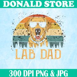 vintage lab dad png, labrador retriever fathers day png, owner dog dad png,digital file, png high quality, sublimation