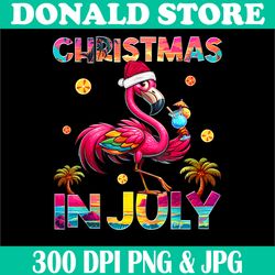christmas in july png, flamingo beach summer hawaii png, funny flamigo drink png,digital file, png high quality