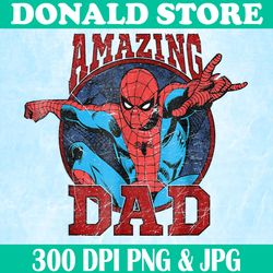 marvel spider png, man father's day png, amazing dad graphic png,digital file, png high quality, sublimation