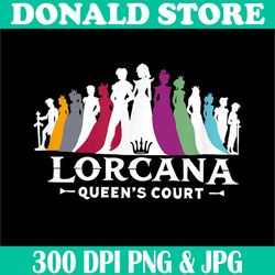 lorcana queen's court png, digital file, png high quality, sublimation, instant download