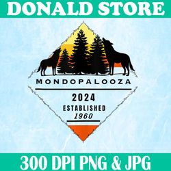 mondopalooza 2024 established 1960 png, digital file, png high quality, sublimation, instant download