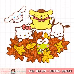 hello kitty and friends pile of autumn leaves png download.pnghello kitty and friends pile of autumn leaves png download