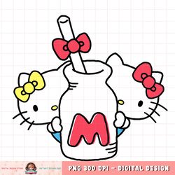 hello kitty and mimmy milk bottle shirt copy