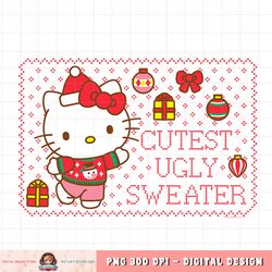 hello kitty cutest ugly christmas sweater png download copy