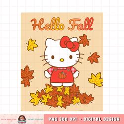 hello kitty hello fall autumn harvest season leaves png, digital download, instant.pnghello kitty hello fall autumn harv