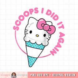 hello kitty ice cream cone scoops i did it again raglan baseball tee