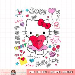 hello kitty love notes valentine tee shirt.pnghello kitty love notes valentine tee shirt