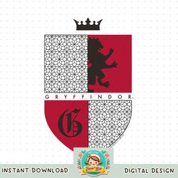 Harry Potter Gryffindor Patterned Crest PNG Download copy